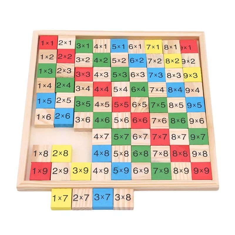 Madeira montessori multiplicação jogo de tabuleiro crianças aprendizagem  brinquedos educativos matemática contagem cem placa interativa brinquedo