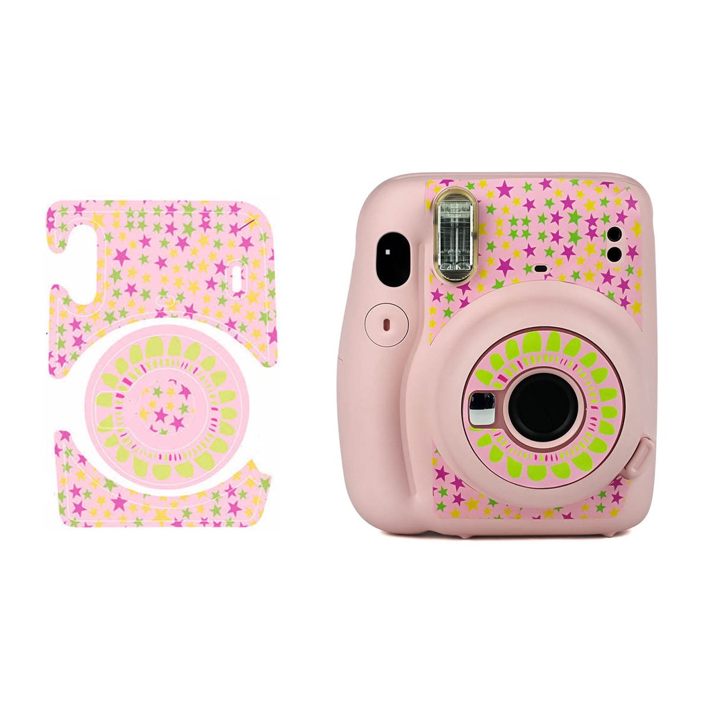 Set Custodia Trasparente In Policarbonato Per Fotocamera Instax Mini SE – Con Cinturino E Adesivi, Custodia Rigida Con Scomparto Per Foto