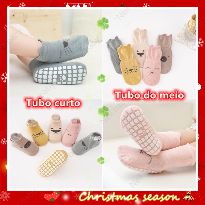 【 Neil baby 】 toddler Calçados Antideslizantes Meias Antiderrapantes Antiderrapante