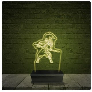 Led Luminária Acrílico Abajur - Yasuo League Of Legends LOL