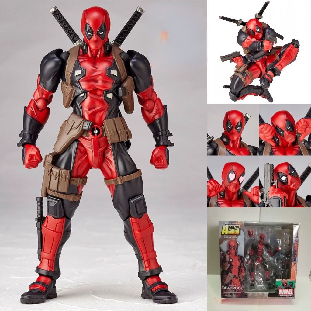 Figma Deadpool Fato Vermelho Maravilha Carnificina Lendas X