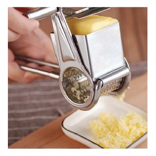 Ralador De Queijo Castanha Nozes Chocolate Manivela Inox Cabo Ergonômico Multiuso