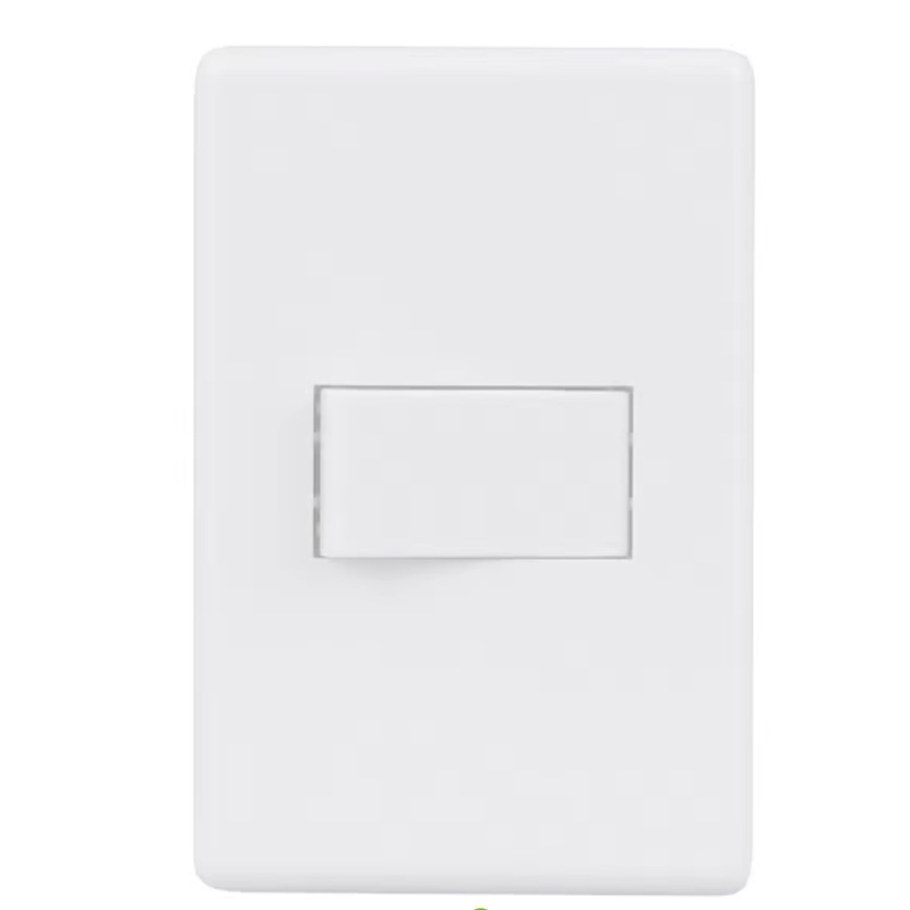Conjunto 4x2 Interruptor Simples C/Placa 10A Peesa linha Una Max Branca ...