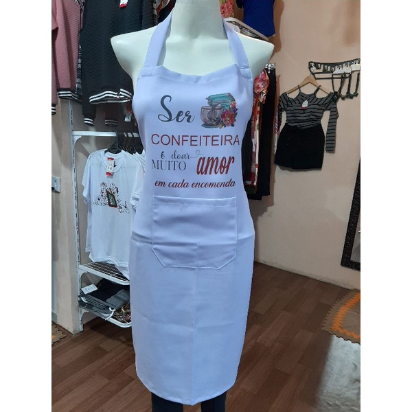 avental confeiteira lilás