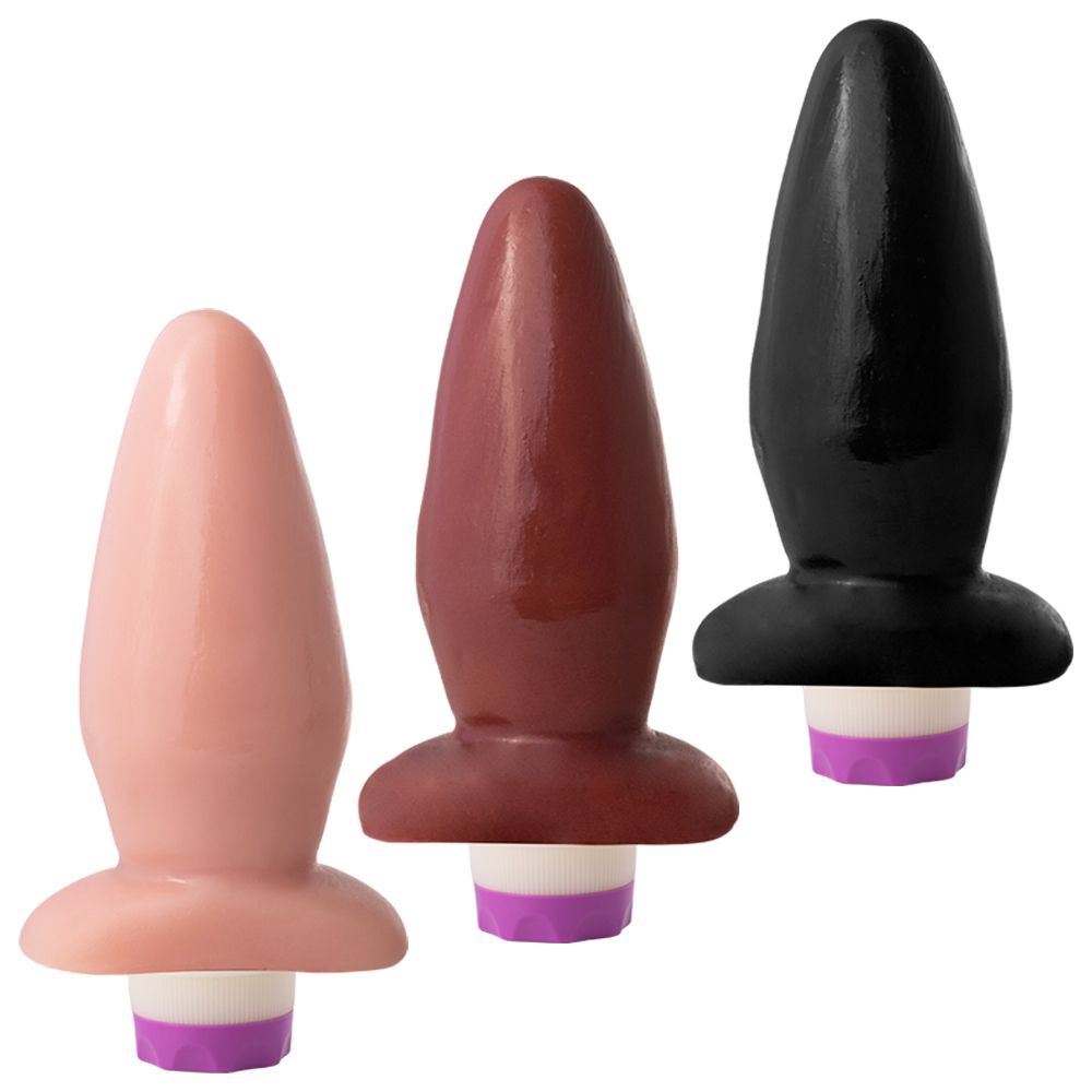 Plug Anal Com Vibro 15,8x5,3cm Grande e Grosso Para Usurios Experientes |  Shopee Brasil
