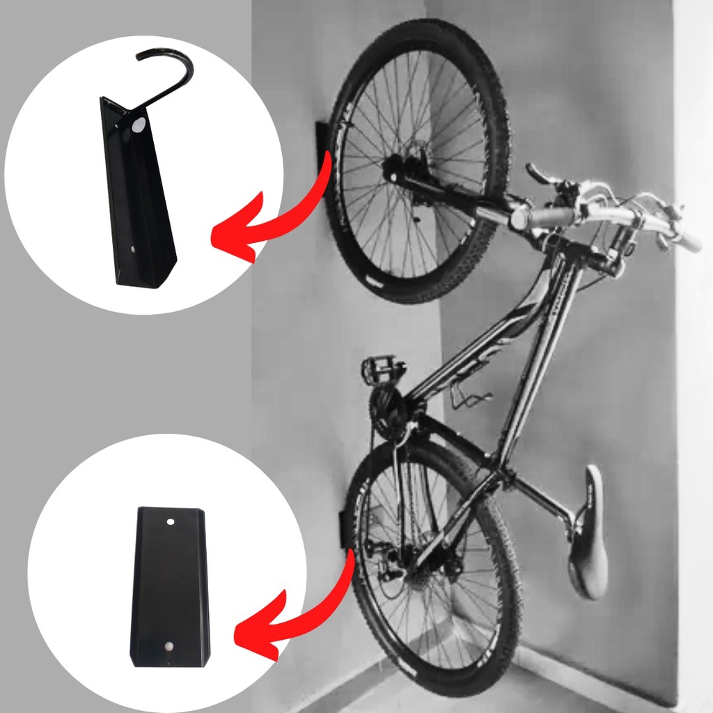 Suporte Bicicleta Gancho de Parede Pendurar Bicicleta Fixa na Parede ...