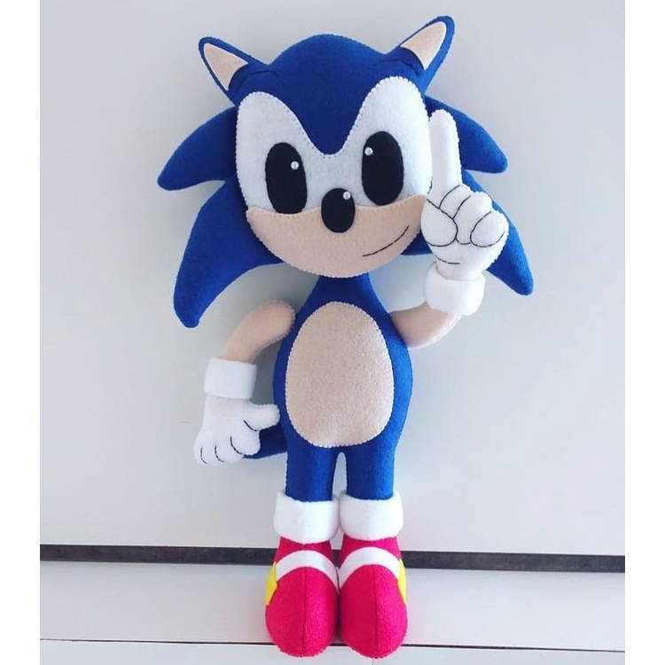 Sonic e amigos em feltro