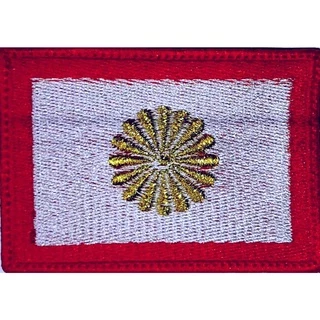 Patch Bordado Bandeira Japão selo real oficial 8x5,5cm com ou sem carrapicho e também termocolante