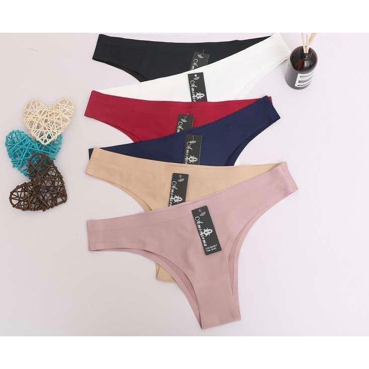 Conjunto De 6 Calcinhas Sensuais Para Mulheres String Com Letras E Strass,  Tanga G-string Elástica De Baixa Altura