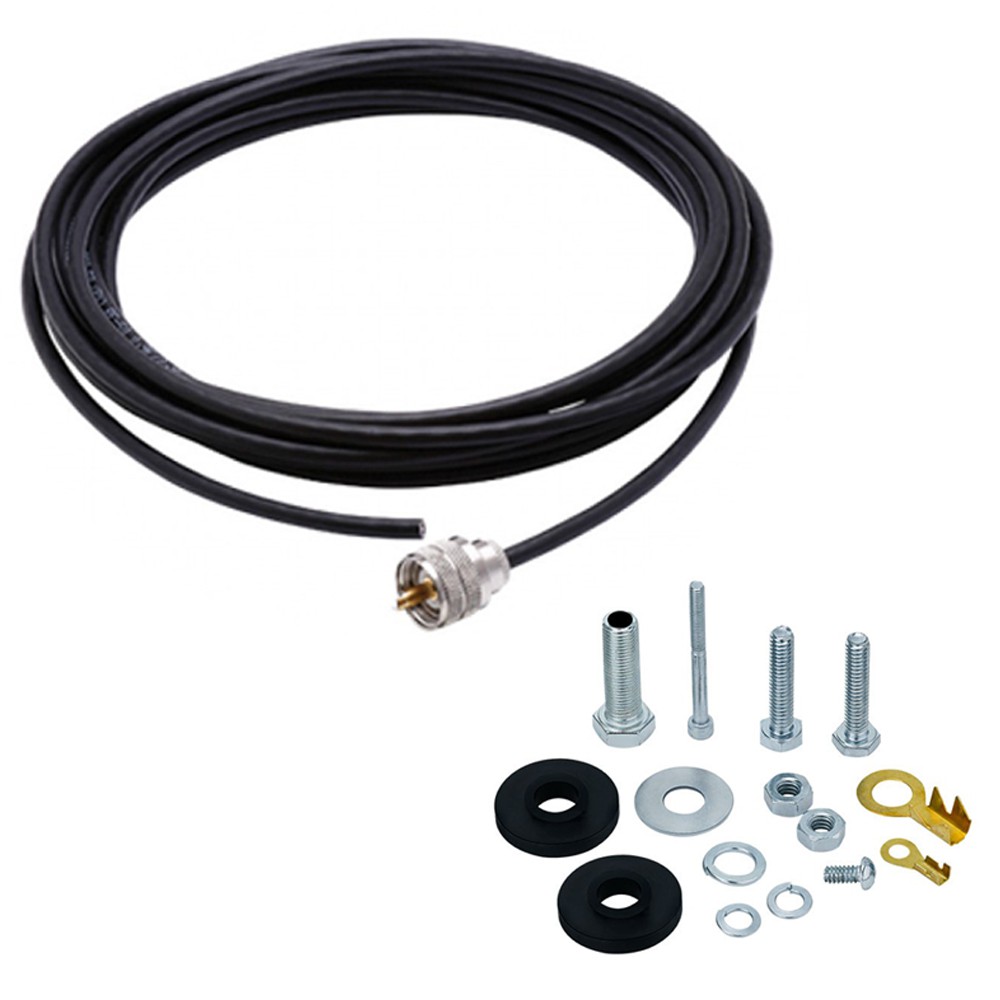 Cabo Coaxial Rg58 5,5 Metros Px B-3001 + Kit Parafusos Anti-furto R-30