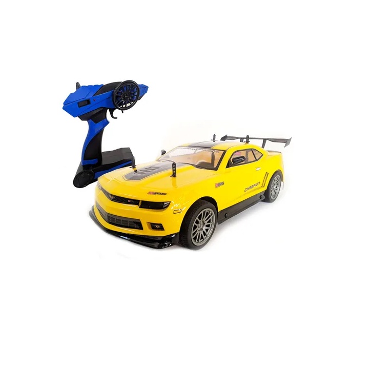 Carrinho Controle Remoto Carro de Corrida Camaro Amarelo Grande com 45cm  Racer Xtreme Brinquedo Infantil Criança da Will Kids WB7750