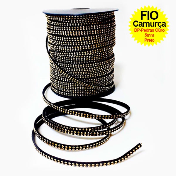 FIO CAMURÇA SINT. PRETO C/2B 5MM (RX502) 1MT | Shopee Brasil