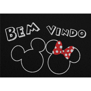 Tapete Capacho Mickey e Minnie Bem Vindo - CA 010201