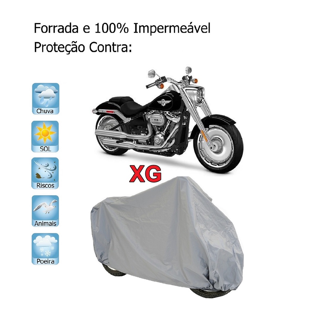 Capa de Cobrir motos Grande Clássicas Extra Grande