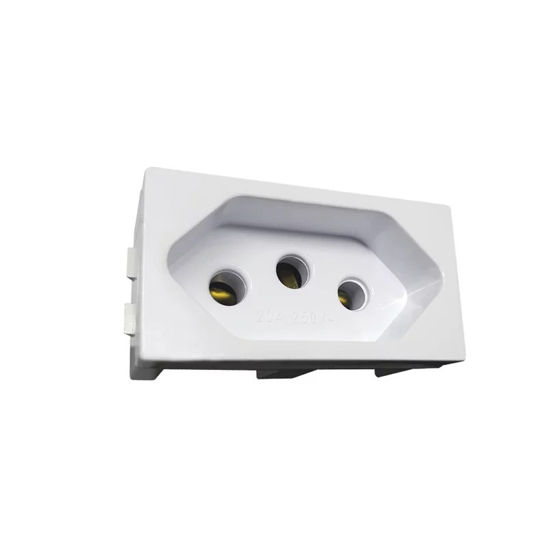 MÓDULO TOMADA 10A e 20A BRANCO HOME BLUX