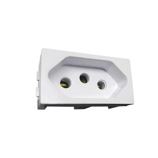 MÓDULO TOMADA 10A e 20A BRANCO HOME BLUX
