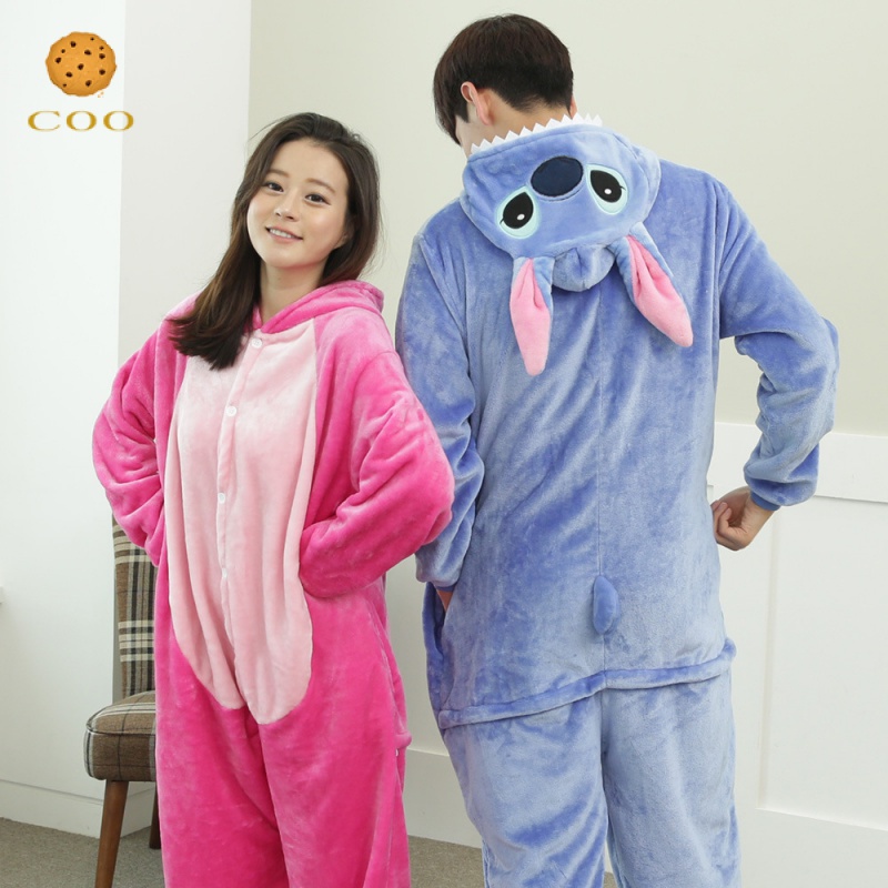 Pijams De Animal De Inverno Conjunto De pijama casal Flanela pijamas ...