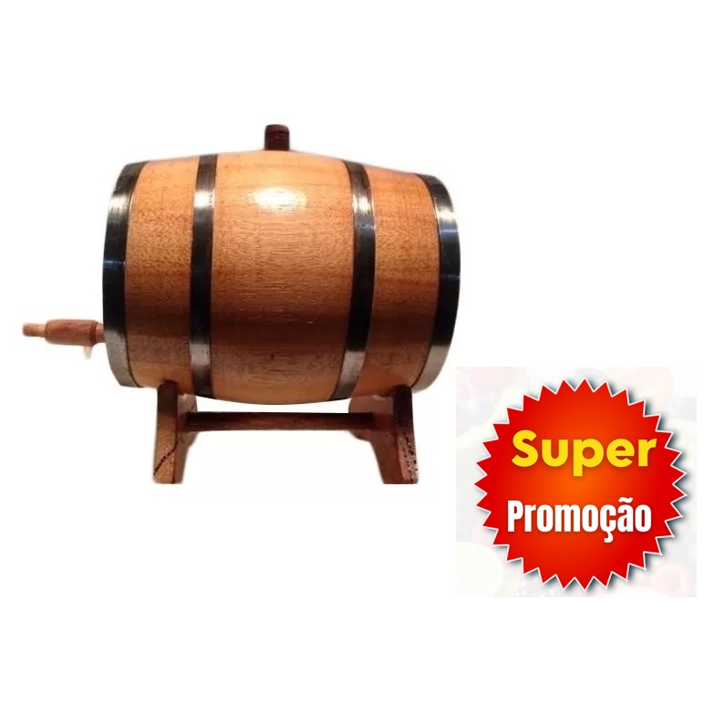Tonel Barril Corote De Carvalho 5 litros Para Cachaça Pinga