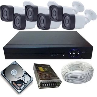 Kit 6 Câmeras de Segurança Interna e Externa Com Infravermelho Acesso Remoto