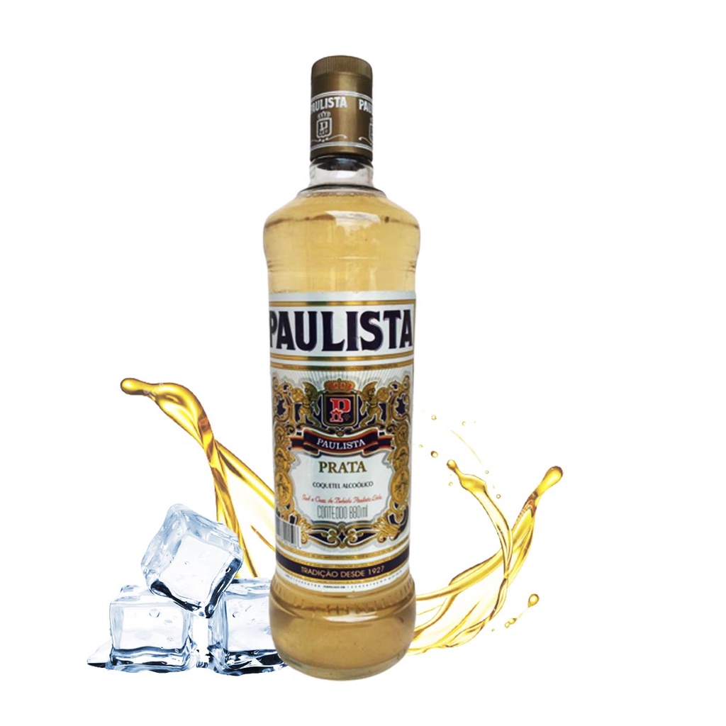 Bebida Alcoólica Coquetel Paulista Prata 880 Ml Original