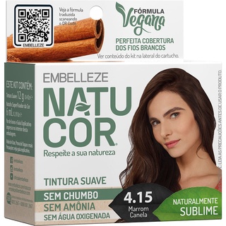NATUCOR MARROM CANELA 4.15 TINT SUAVE UNIT