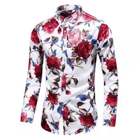 Camisas sociais hot sale floridas masculinas