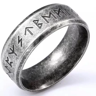 Anel Escritas Nórdico Viking Aço Inoxidável Tamanhos