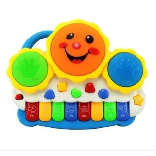 Teclado Piano Musical Bebê Brinquedo Infantil Divertido Drum