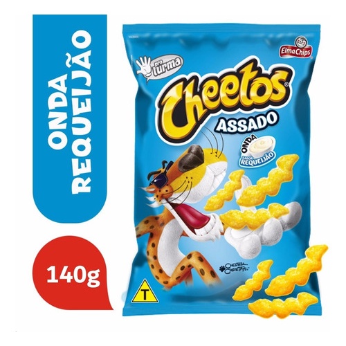 Brasil em Casa jp - Tamanho família 140g Cheetos sabor requeijão