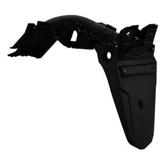 Paralama Traseiro (Suporte De Placa) Fan 125 2009 À 2013 Preto Injetado Modelo Original