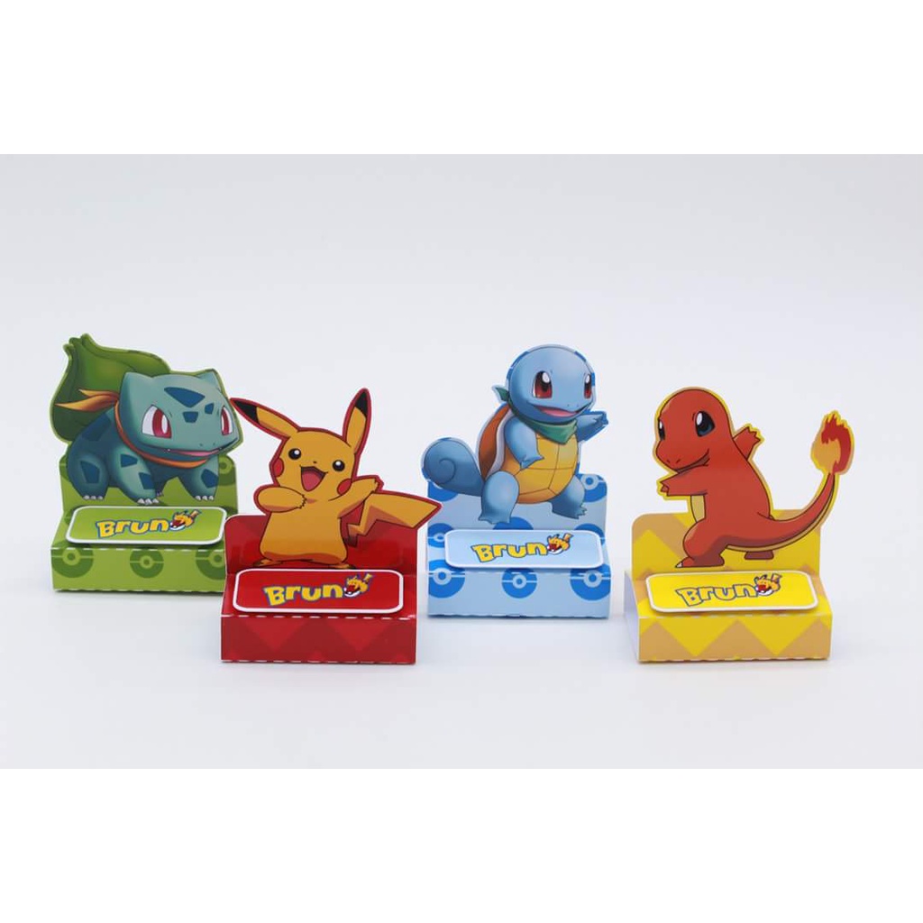 Caixinhas Porta bis duplo Pokemon aniversario 40un