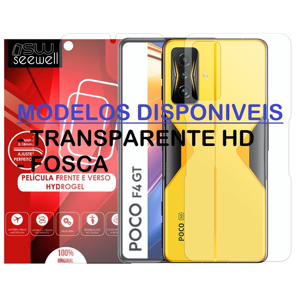 Película Hidrogel Frente Verso Fosca HD Anti-Impacto Xiaomi MI 12s