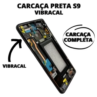 Carcaça Completa com Vibracall Preta S9