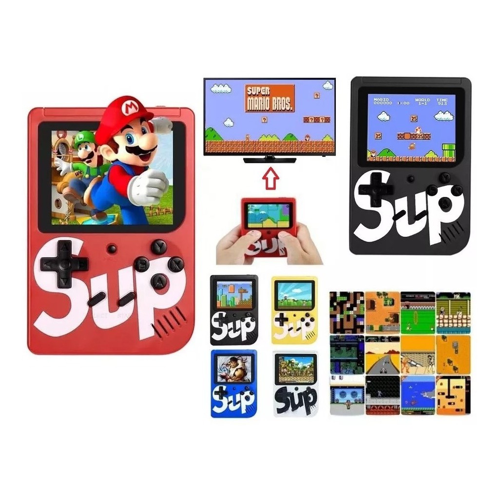Mini Video Game Portatil 400 Jogos Classico Tv - Ax Super Mario Bros