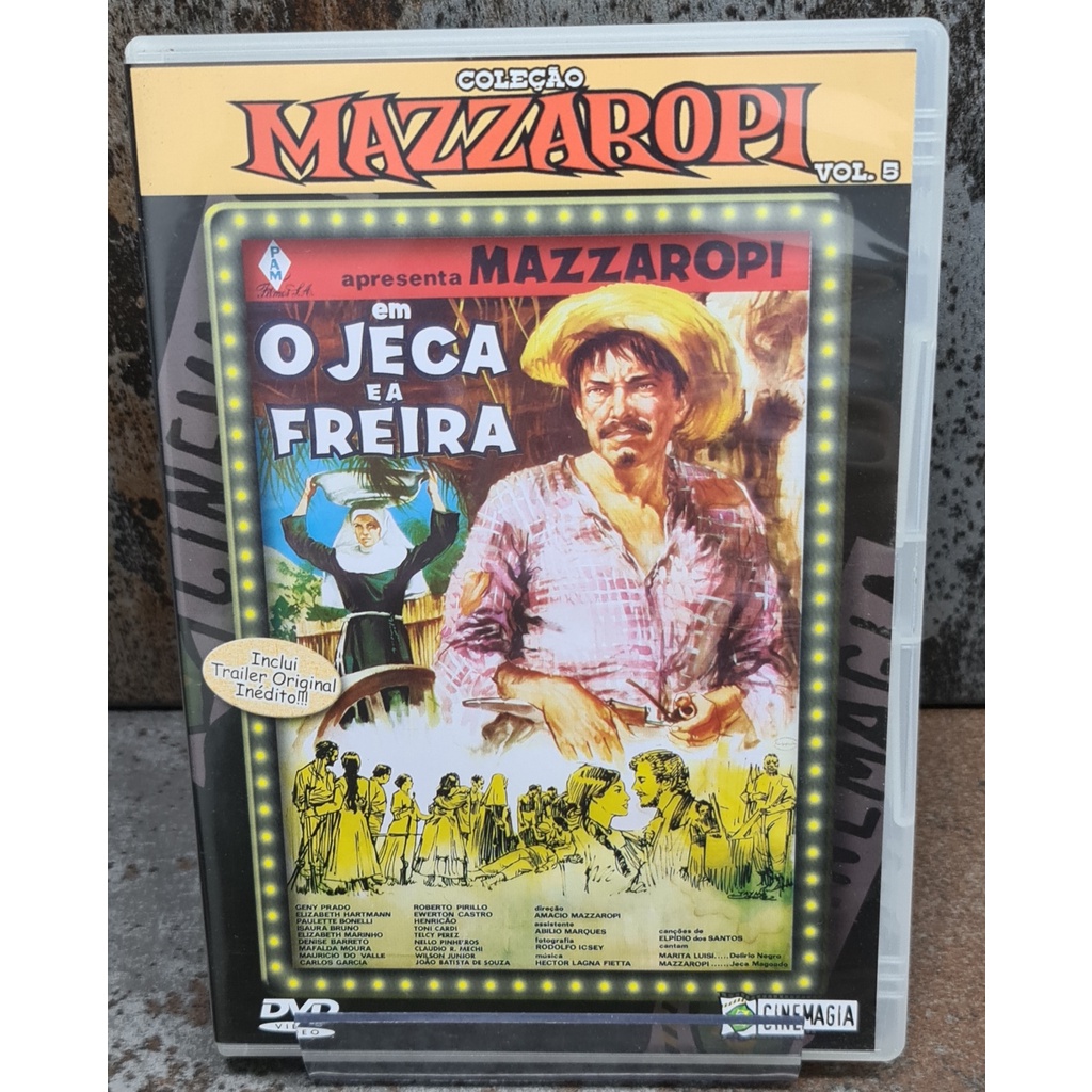 DVD Mazzaropi em O Jeca e a Freira Coleção Mazzaropi Vol 5 Shopee Brasil