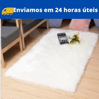Manta Tapete 50x80 Branco Pelúcia Felpudo Para Fundo De Fotos e Decoração