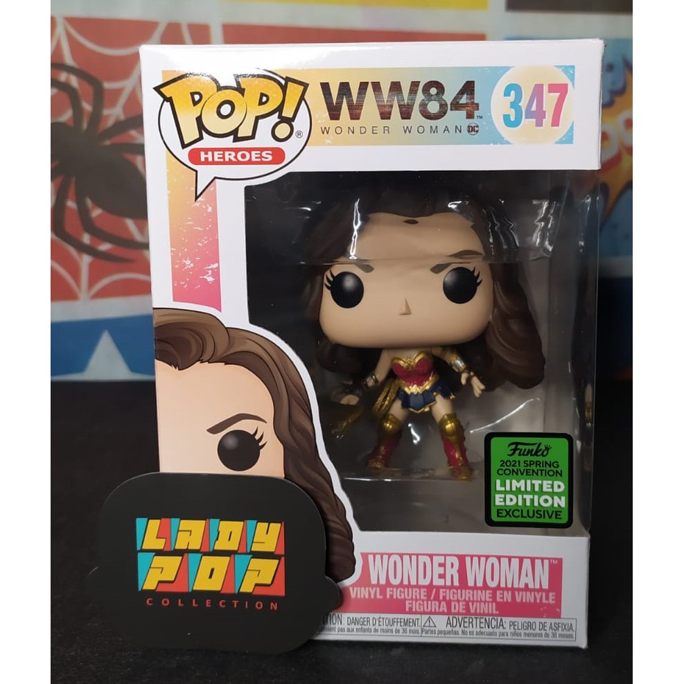 Funko Pop Ww84 Wonder Woman With Tiara 347 Eecc 2021 Ex Mulher