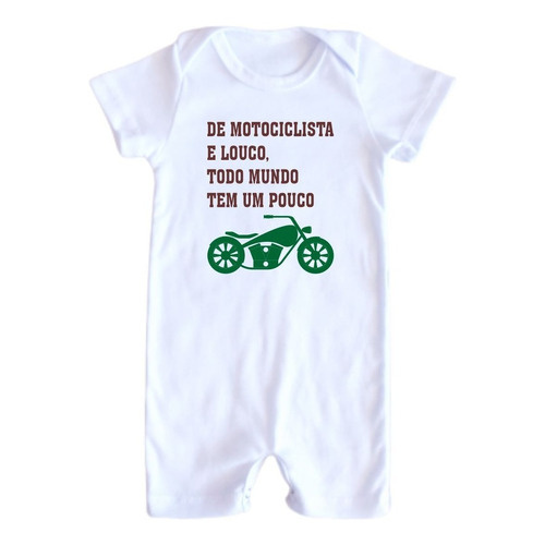 Kit Body Bebe Motocross Bodie Baby Motoqueiro 2 Peças