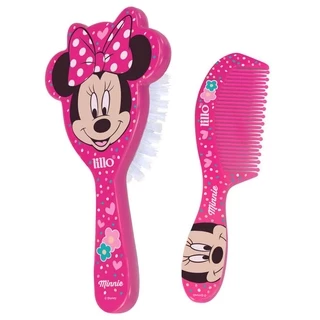 Conjunto Escova E Pente De Cabelo Minnie Rosa - Lillo em Oferta na Shopee