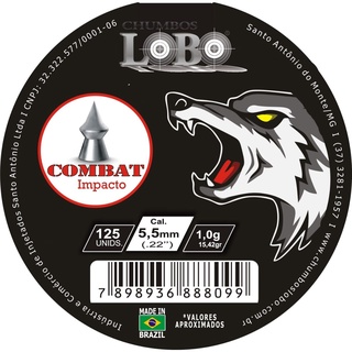 Kit 05 Combat Lobo 5,5 mm - 625 Unidades