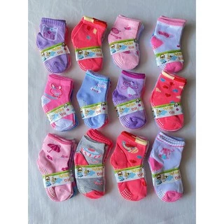 kit 12 Pares Meia Bebê Feminina, 0 a 6 , 6 a 12 , 12 a 24 meses