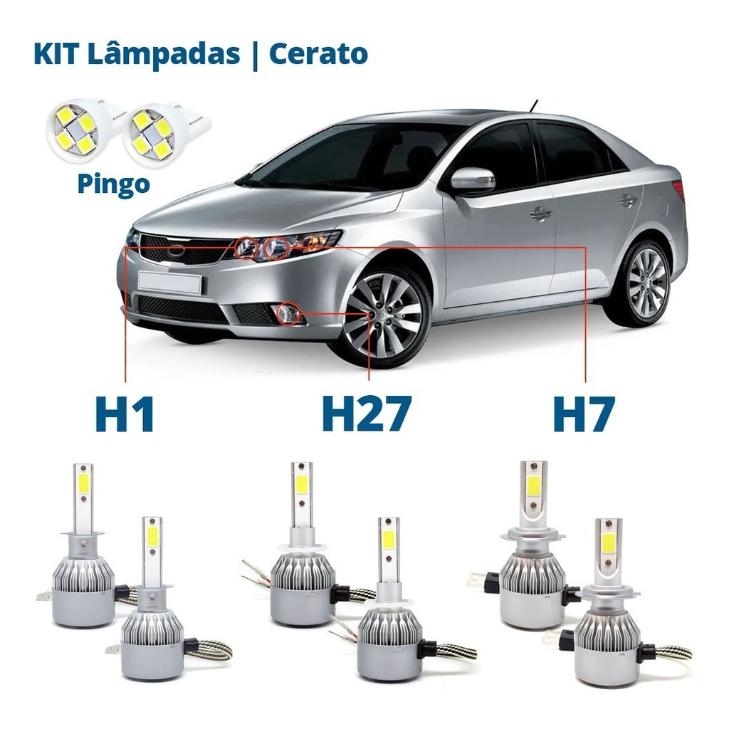 Pack LED KIA CERATO I BERLINE (LD) 1.8 CVVT (2005 à 2008, 2010 à 2022) – Pack Complet