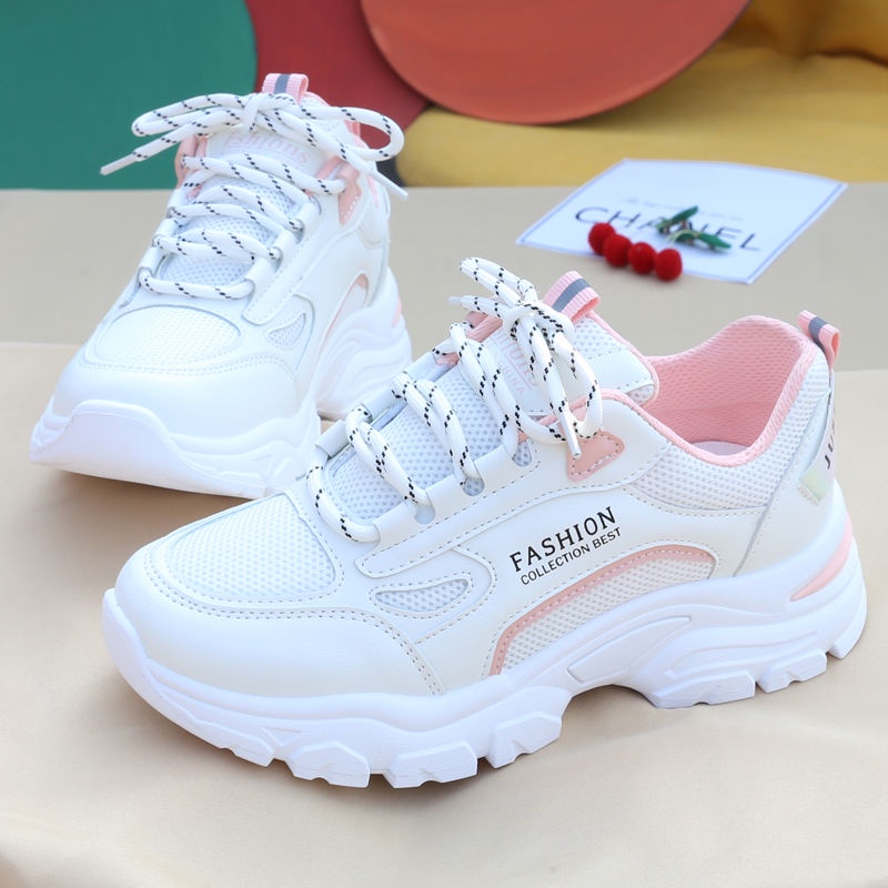 2023 vulcanizado sapatos femininos novos tênis casuais moda plana rendas  até caminhada ao ar livre sapatos esportivos plus size 43 zapatillas mujer  - AliExpress