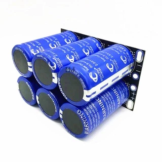 Kit Banco de Super Capacitores 6x 500f 16v Com Placa De Proteção Pronta entrega