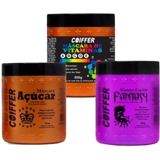 kit cronograma capilar loiras Coiffer 3 mascaras