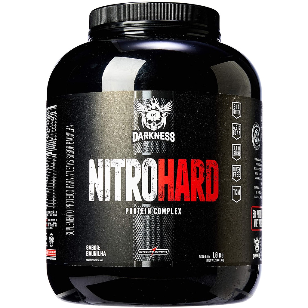 Whey Nitrohard 1,8kg Sabor Baunilha Integralmedica