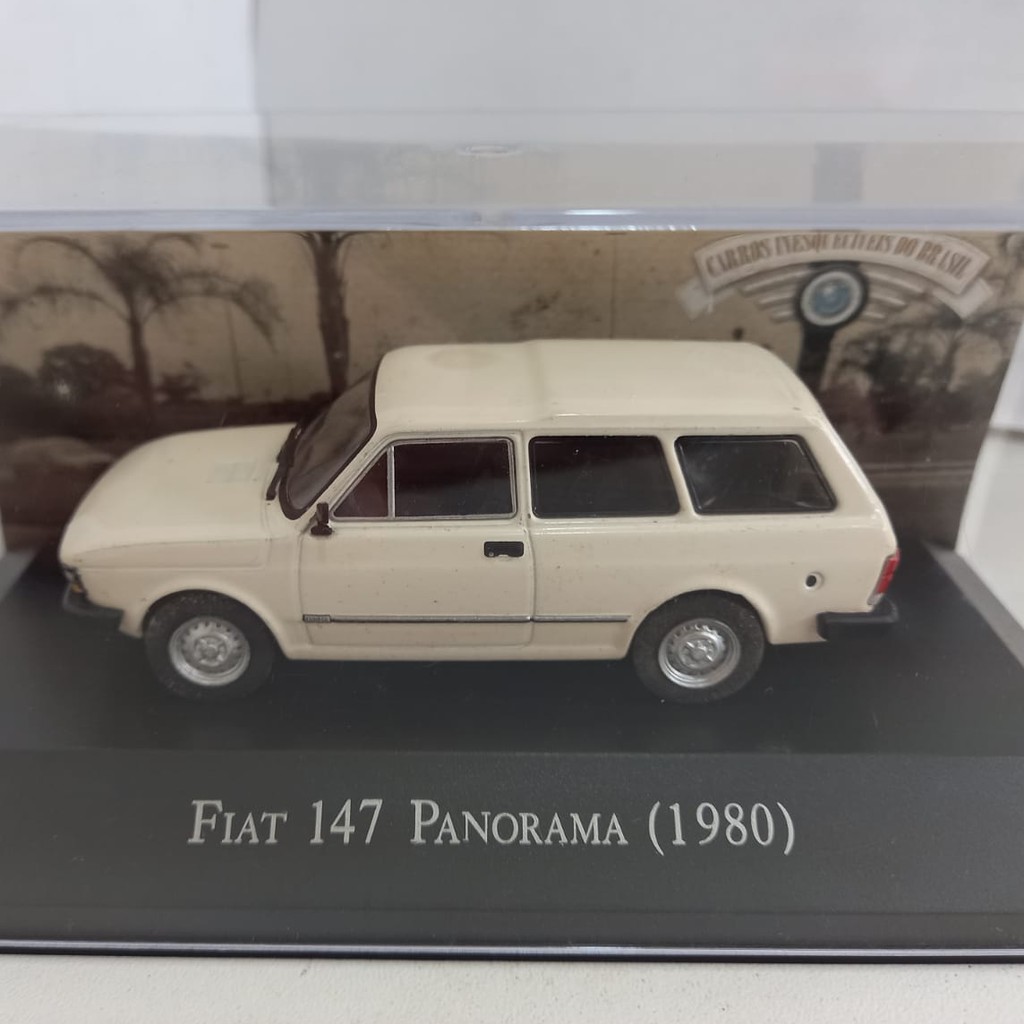 Miniatura Fiat 147 Panorama 1980 1:43 Clássicos Inesquecíveis do Brasil ...
