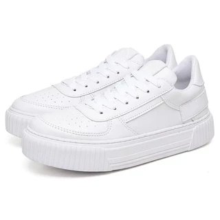 Tenis Sneaker Dubuy Feminino Plataforma Branco Sun 029FG