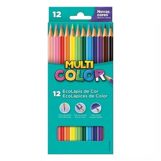 Lápis de Cor FABER-CASTELL MultiColor c/ 12 Cores