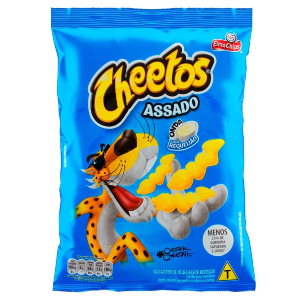 Cheetos Bola Queijo Suíço - Kit 6 Pacotes De 37g. Elma Chips